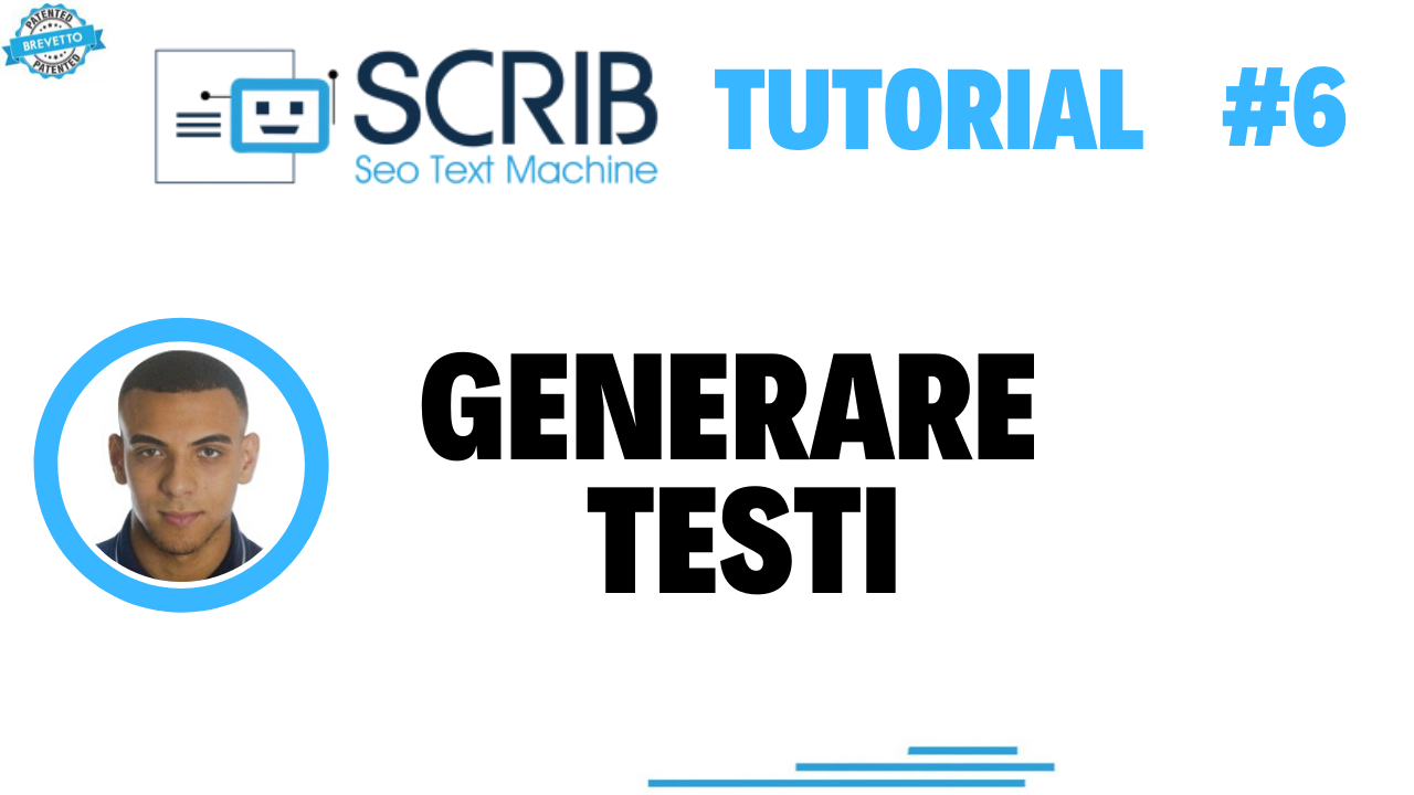 Video tutorial - generiamo testi con SCRIB