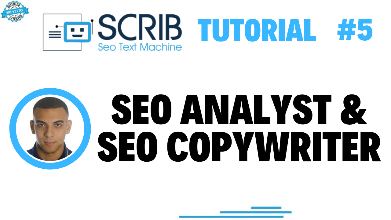 Video Tutorial - SEO analyst e SEO copywriter per SCRIB